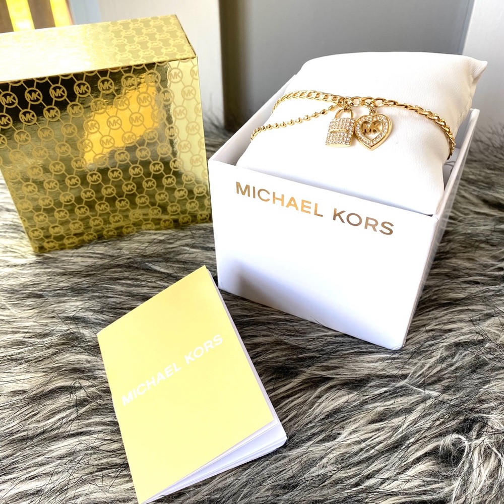 NWT MK love is in the air heart & lock bracelet - Picture 2 of 9